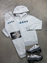 Yelir World Grey light blue Eight Y Tracksuit