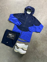 Asics Shell Midnight Cobalt Blue Jacket Mens Set