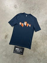 YELIR World Navy Orange Y Tee Shirt