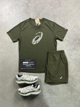 Asics Khaki Cargo Green Mens Set