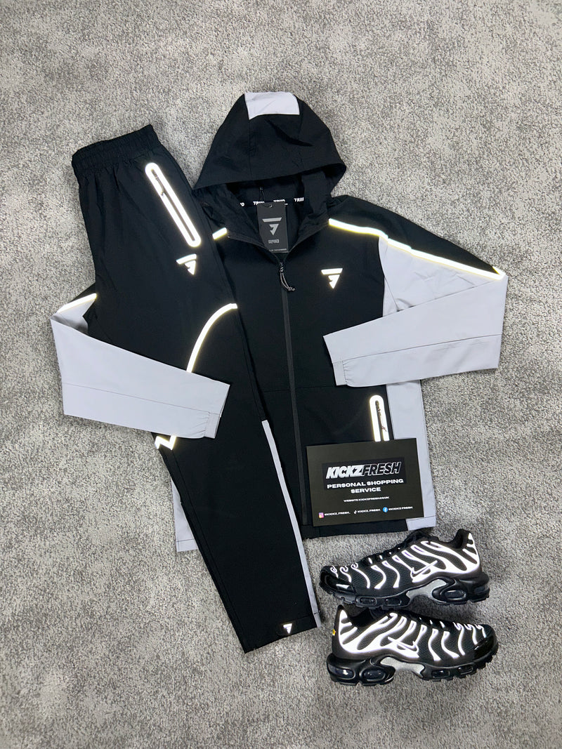 GRIID Black Grey Reflect Tracksuit