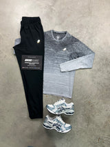 Asics Seamless Grey Fade Long-sleeve Set