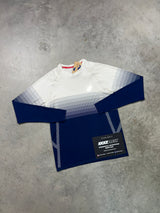 Asics Seamless Long-sleeve Cream Navy