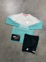 Asics Seamless Long Sleeve Oasis Green Mens Set