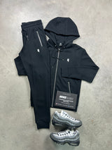 Yelir World Lux Black Zip Up Tracksuit