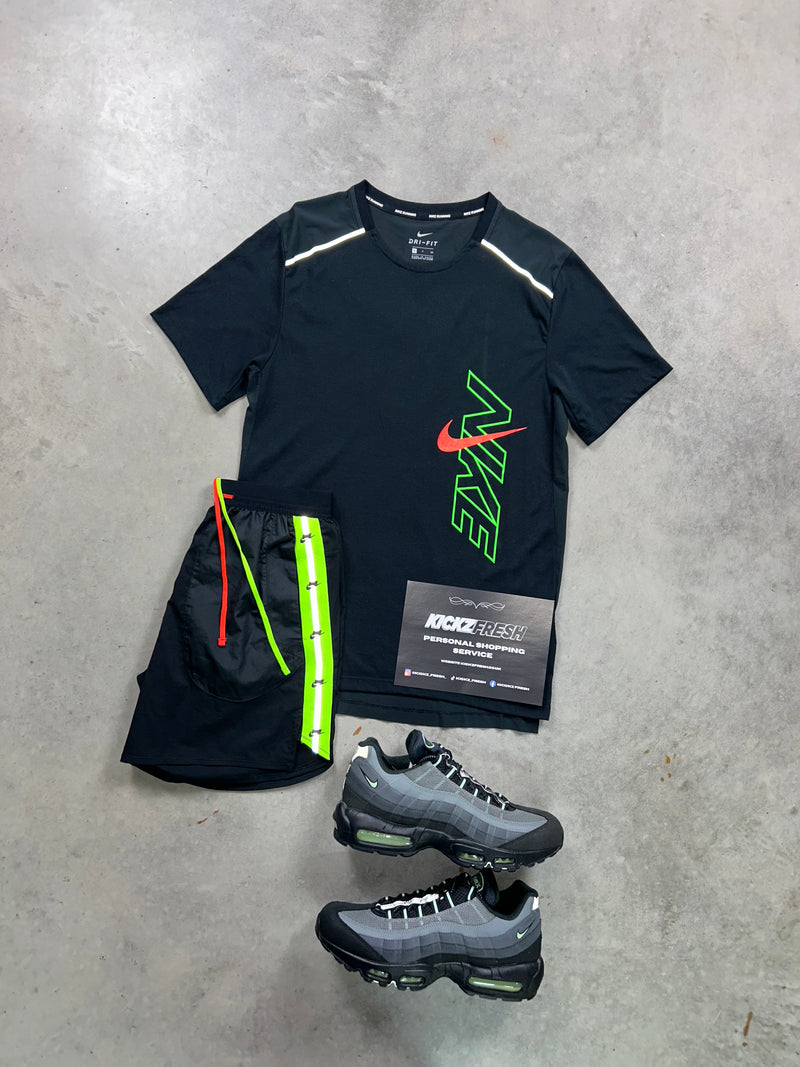 Nike Miler Rare Neon Black Mens Set – Kickzfresh