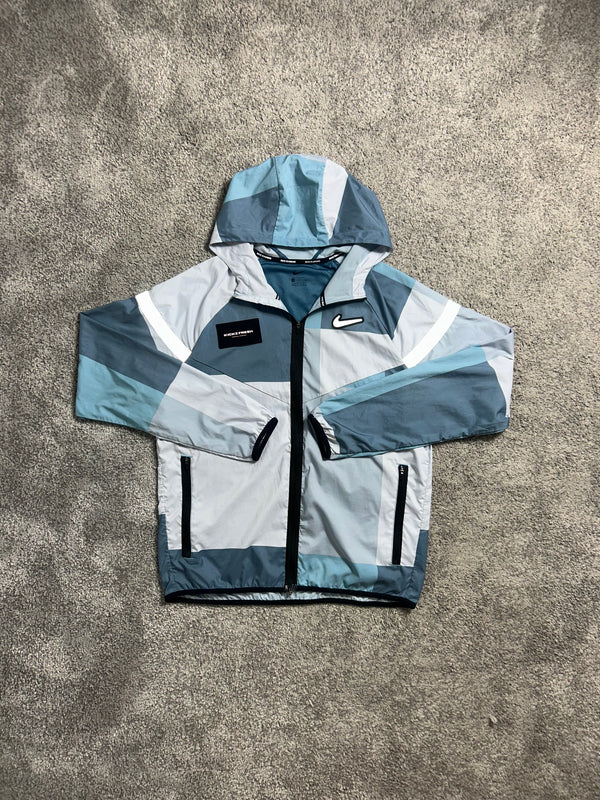 Nike Windrunner Jacket Patch Work Aluminium Blue