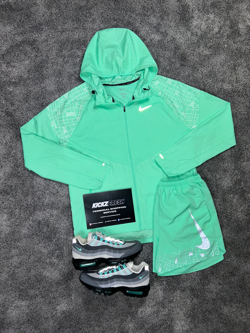 Nike Division Mint Green Windrunner Mens Set