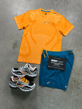 Asics Seamless Orange Azure Blue Mens Set