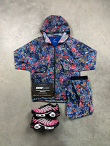 Nike Windrunner Floral Purple Mens Set