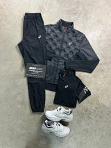 Asics 3 Piece Road Black Padded Icon Tracksuit