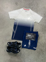 Asics Seamless Cream Navy Mens Set
