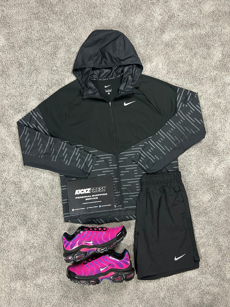 Nike Windrunner Division Reflective Black Mens Set