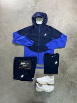 Asics 3 Piece Shell Midnight Cobalt Blue Mens Set