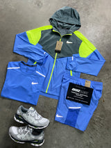 Nike 3 Piece University Blue Neon Cool Grey Mens Set