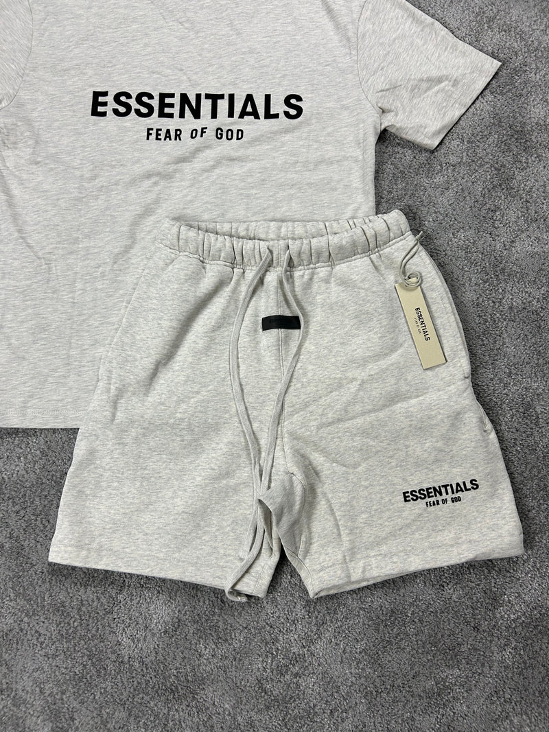 Essentials Fear Of God Light Oat Meal Mens Set