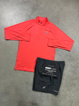 Asics Coral Reef Half Zip Mens Set