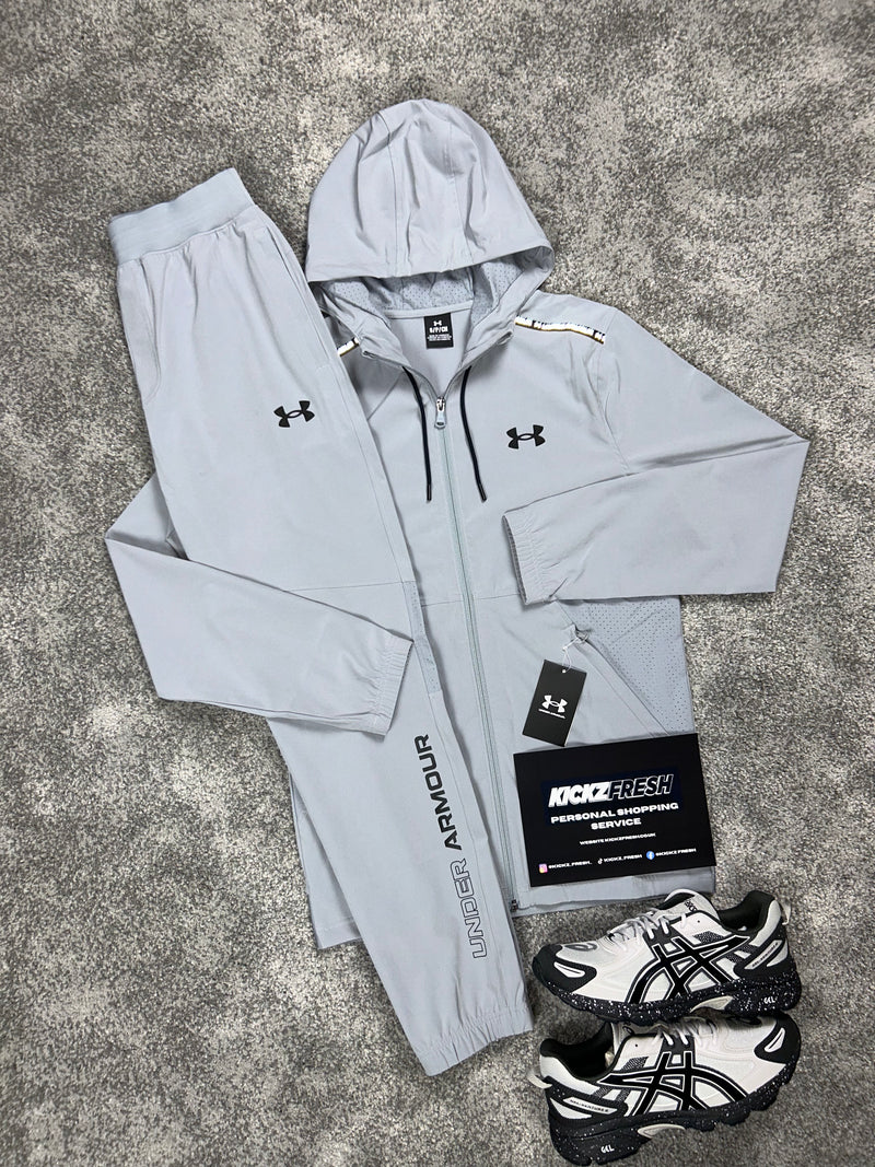 Under Armour Woven Light Grey Tracksuit