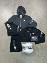 Asics Icon Black White 4 Piece Mens Set