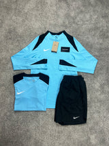 Nike 3 piece Strike Aquarius Blue Mens Set