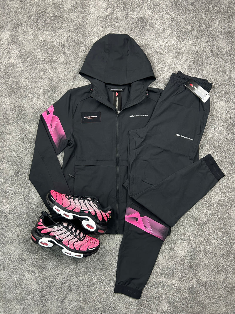 Monterrain Woven Pink Flash Tracksuit