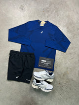 Asics Seamless Long Sleeve Midnight Navy Mens Set