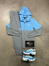 Under Armour Two Tone Grey Baby Blue Tracksuit