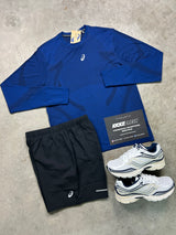 Asics Seamless Long Sleeve Midnight Navy Mens Set