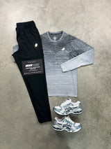 Asics Seamless Grey Fade Long-sleeve Set