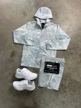 Monterrain Woven Light Grey Mist Windrunner Mens Set