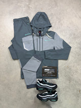 Monterrain Orbit Woven Grey Turquoise Tracksuit
