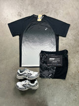 Asics Road Fade Black White Fujitsu Mens Set