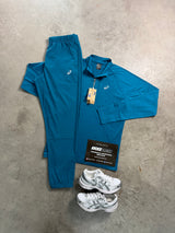 Asics Sports Half Zip Dark Teal Tracksuit