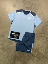 Nike Miler Obsidian Aluminium Blue Mens Set