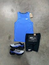 Nike Miler Vest Dri Fit ADV Royal Pulse Mens Set