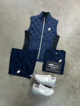 Asics 3 Piece Midnight Navy Gilet Mens Set