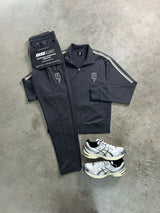 YELIR World Charcoal Grey Stripe Tracksuit