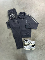 YELIR World Charcoal Grey Stripe Tracksuit