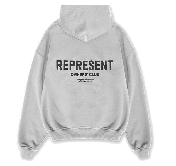 Represent Owners Club Hoodie- Ash Grey